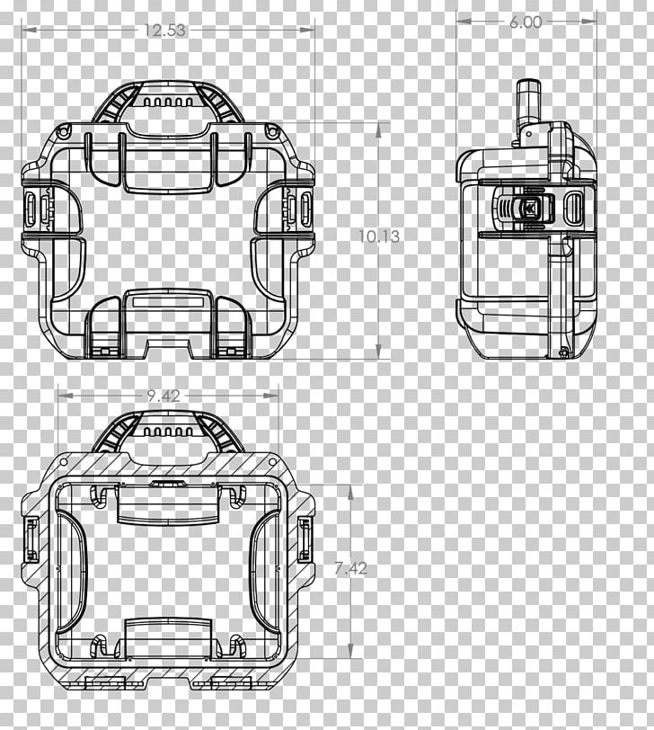 DJI Spark Technical Drawing Unmanned Aerial Vehicle HardCases.ca PNG, Clipart, Angle, Area, Artwork, Black And White, Canada Free PNG Download