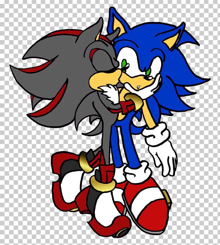 shadow kissing sonic (Sonic the Hedgehog) - Drawception