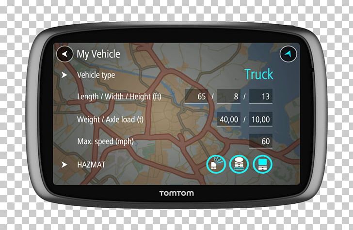 GPS Navigation Systems Car TomTom Trucker 6000 Satellite Navigation PNG, Clipart, Automotive Navigation System, Beanbag, Car, Display Device, Driving Free PNG Download