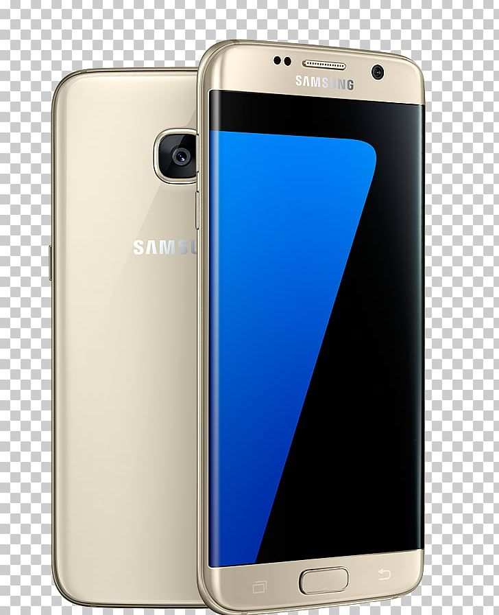 Samsung GALAXY S7 Edge Android Gold Telephone PNG, Clipart, Communication Device, Display Device, Electric Blue, Electronic Device, Feature Phone Free PNG Download