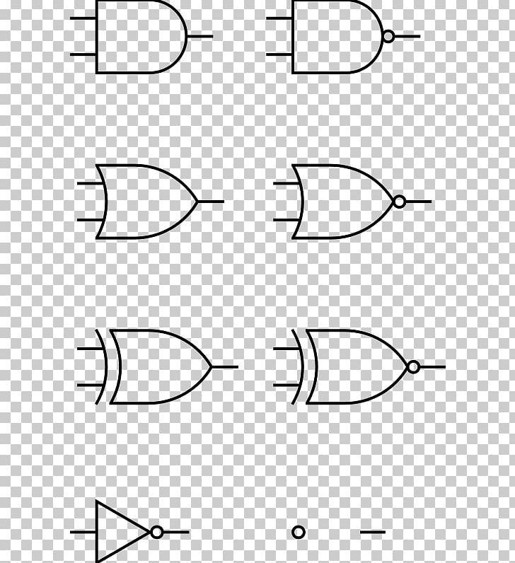 Logic Gate AND Gate Electronic Circuit PNG, Clipart, Angle, Area, Black, Black And White, Circle Free PNG Download