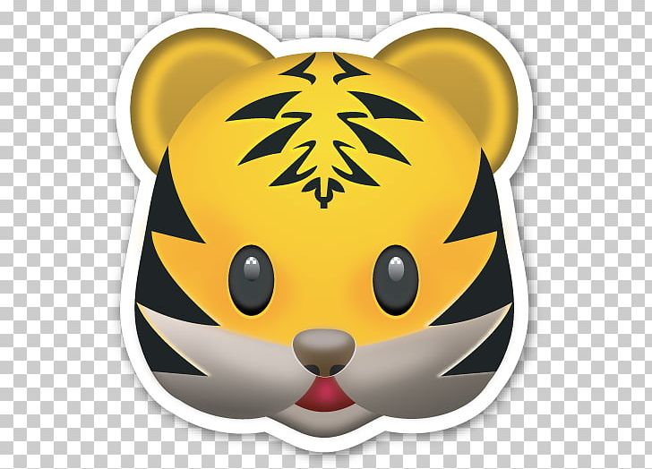 Emoji Tiger Text Messaging Emoticon Sticker PNG, Clipart, Carnivoran, Dog Like Mammal, Emoji, Emoji Movie, Emojli Free PNG Download