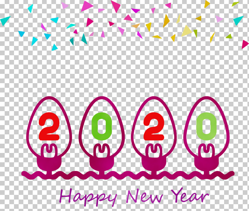 Text Pink Font Line Magenta PNG, Clipart, Circle, Happy New Year 2020, Line, Magenta, New Year 2020 Free PNG Download