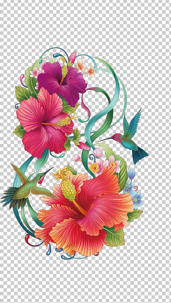 Common Hibiscus Flower Color Painting PNG, Clipart, Antiquity, Artificial Flower, Cartoon, Common Hibiscus, Cut Flowers Free PNG Download