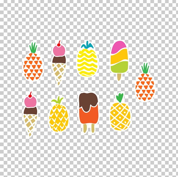 Fruit Ice Cream Sticker Pineapple Wall Decal PNG, Clipart, Adhesive, Cuisine, Easter Egg, Food, Food Drinks Free PNG Download