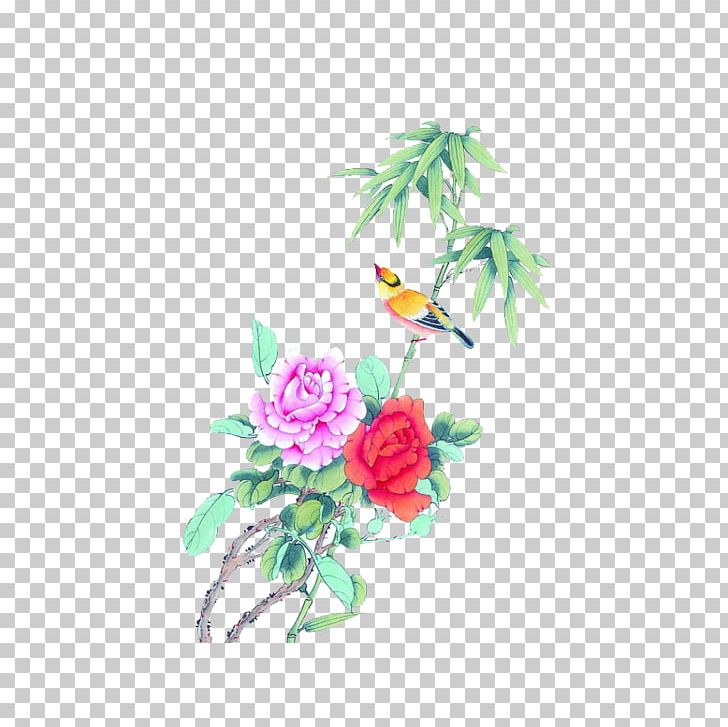 Bird Painting Photography PNG, Clipart, Artificial Flower, Bamboo Leaves, Bird, Branch, Chinese Painting Free PNG Download