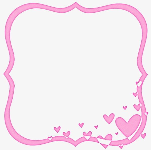 Pink Heart Frame PNG, Clipart, Creative, Creative Frame, Frame, Frame Clipart, Hand Painted Free PNG Download