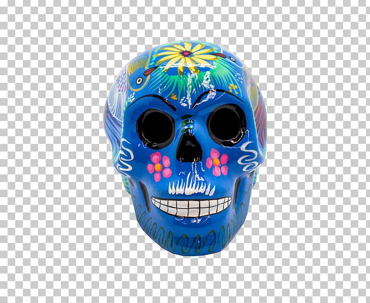 Skull Day Of The Dead Mexican Cuisine Ceramic Bone PNG, Clipart, Bone, Bowl, Ceramic, Cobalt Blue, Coconut Free PNG Download