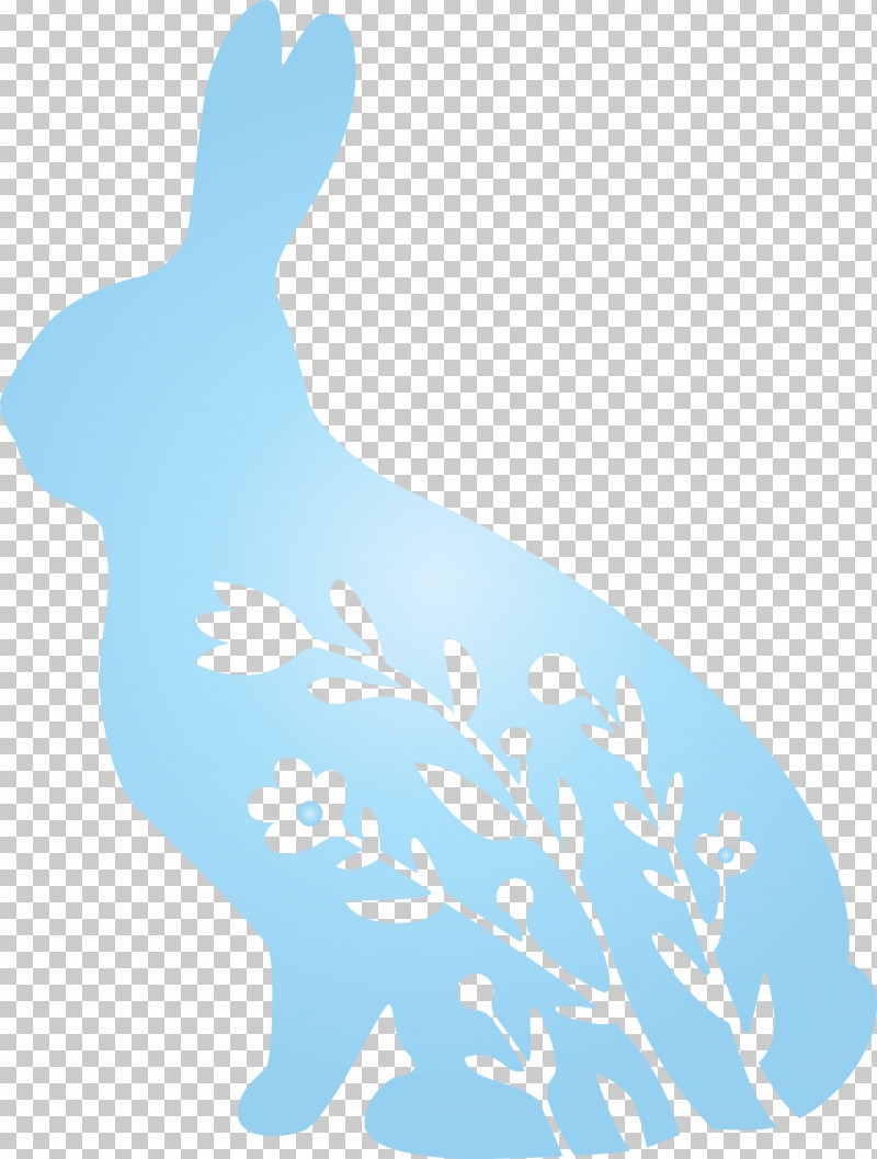 Floral Bunny Floral Rabbit Easter Day PNG, Clipart, Animal Figure, Easter Day, Floral Bunny, Floral Rabbit, Hare Free PNG Download