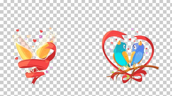 Lovebird Graphic Design Illustration PNG, Clipart, Animals, Birds, Birds Vector, Cartoon, Colored Ribbon Free PNG Download