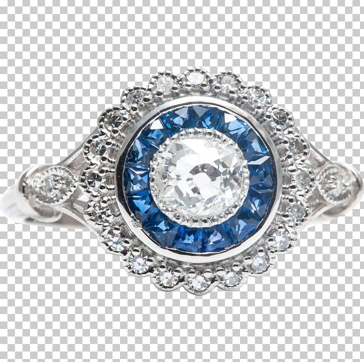 Sapphire Engagement Ring Diamond Platinum PNG, Clipart, Art, Art Deco, Bling Bling, Blingbling, Body Jewellery Free PNG Download