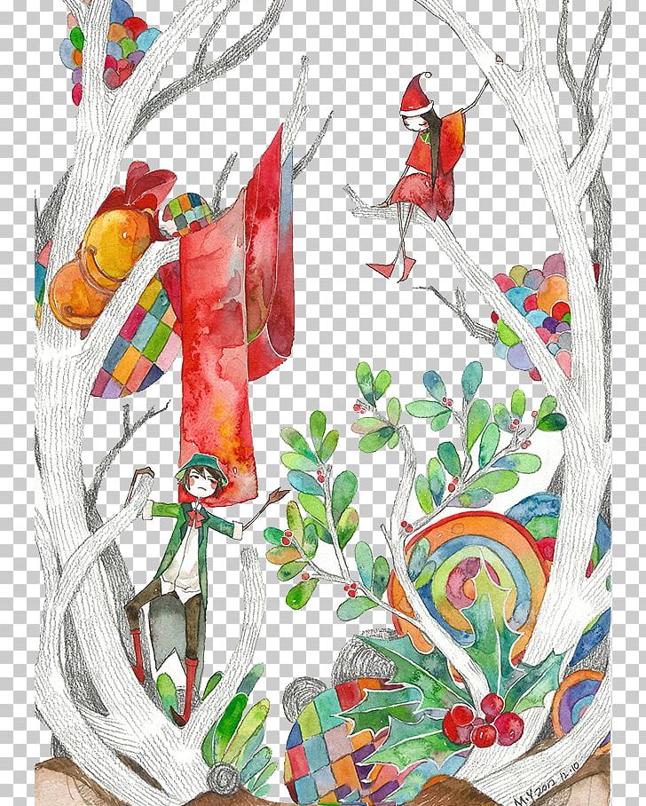 Watercolor Painting Illustrator Illustration PNG, Clipart, Beak, Bird, Branch, Cartoon, Child Free PNG Download