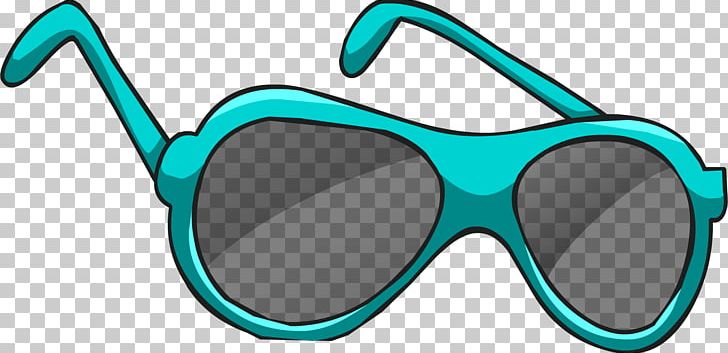 Club Penguin Sunglasses Blue Eyewear PNG, Clipart, Aqua, Azure, Blue, Clothing, Clothing Accessories Free PNG Download