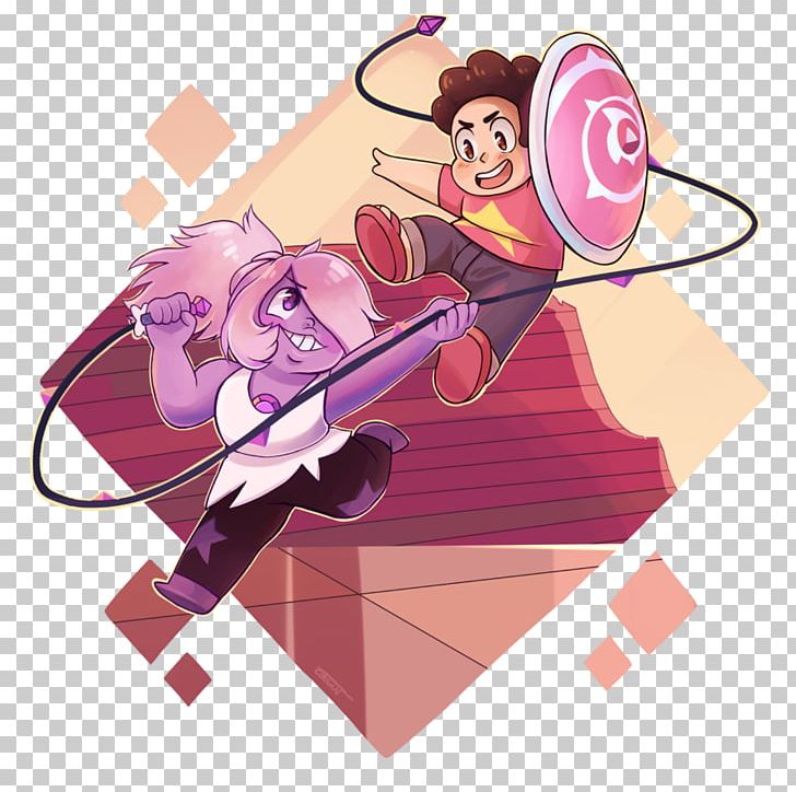 Steven Vs. Amethyst Graphic Design Art PNG, Clipart, Anime, Art, Cartoon, Drawing, Fan Art Free PNG Download