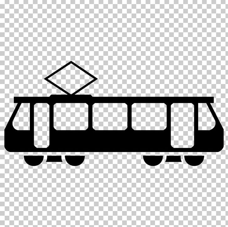 Tram Rail Transport Computer Icons Symbol Trolley Problem PNG, Clipart, Advertising, Angle, Area, Black, Black And White Free PNG Download