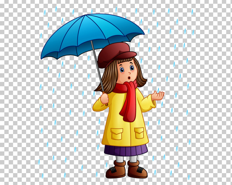 rain with umbrella clip art free