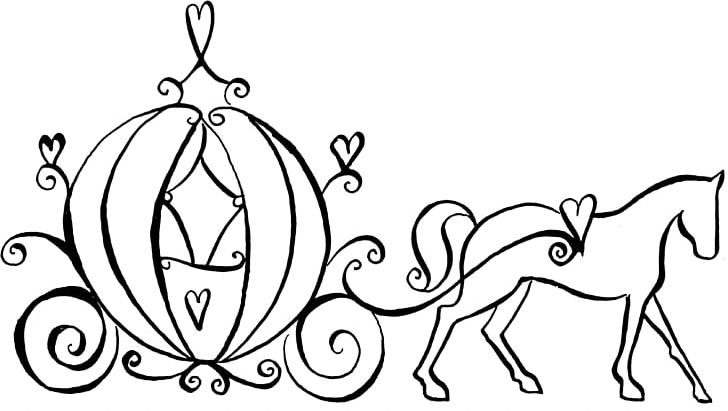 Cinderella Fairy Godmother Coloring Book Carriage Horse PNG, Clipart, Art, Black And White, Carriage, Cartoon, Child Free PNG Download