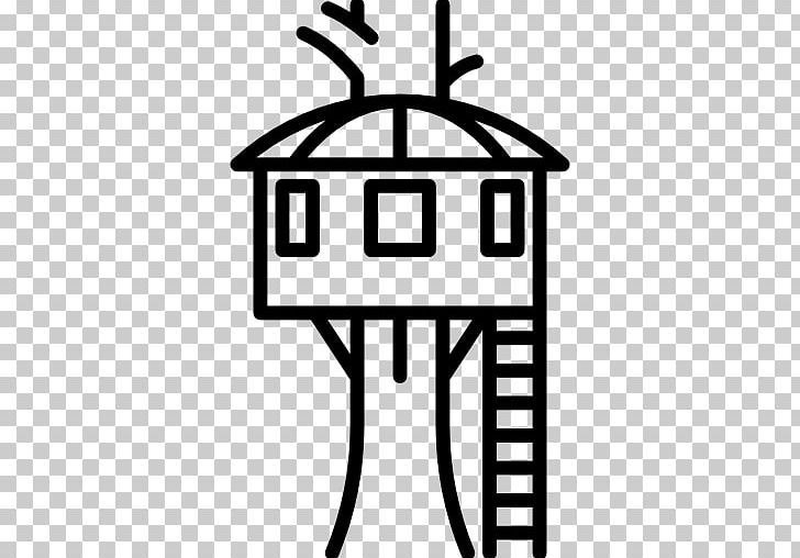 Computer Icons Tree House PNG, Clipart, Area, Artwork, Black, Black And White, Building Free PNG Download