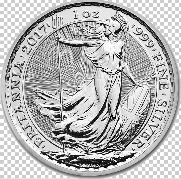 Royal Mint Britannia Bullion Coin Silver PNG, Clipart, Black And White, Britannia, Britannia Silver, Bullion, Circle Free PNG Download