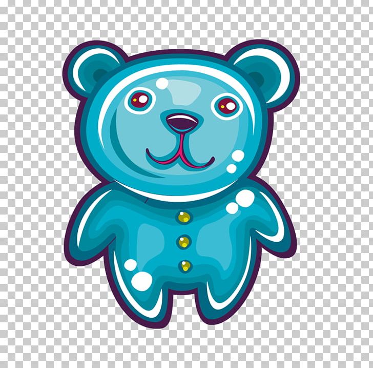 Bear Cartoon PNG, Clipart, Animals, Animation, Background Green, Bear, Blue Free PNG Download
