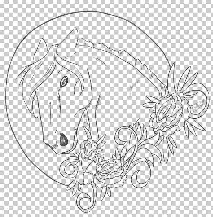 Horse Head Mask Line Art Drawing Pony PNG, Clipart, Animals, Artwork, Black, Black And White, Circle Free PNG Download