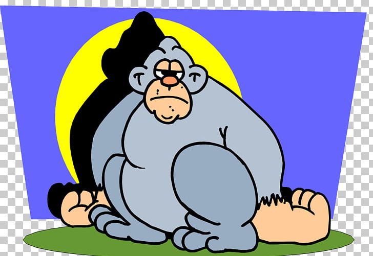 Western Gorilla Ape Chimpanzee Orangutan PNG, Clipart, Ape, Area, Cartoon, Chimpanzee, Encapsulated Postscript Free PNG Download