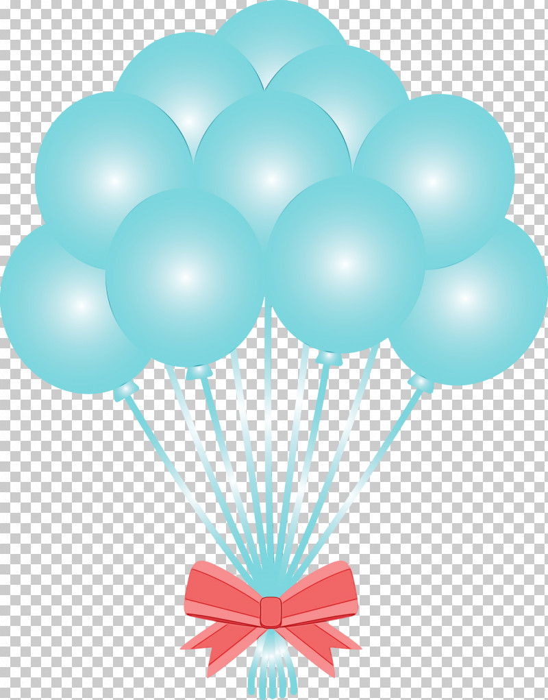 Balloon Turquoise Aqua Party Supply PNG, Clipart, Aqua, Balloon, Paint, Party Supply, Turquoise Free PNG Download