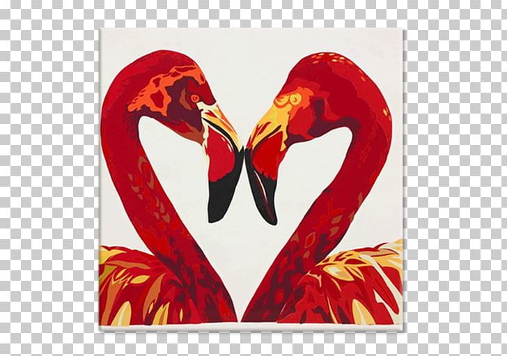 Painting Flamingo Canvas Art PNG, Clipart, Animal, Art, Beak, Bird, Boya Free PNG Download