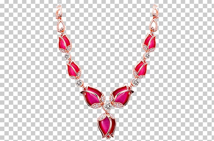 Necklace Earring Ruby Pendant PNG, Clipart, Chain, Clothing, Decoration, Designer, Diamond Necklace Free PNG Download