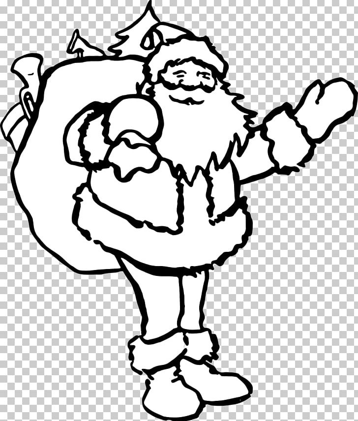 Santa Claus Christmas Rudolph Drawing PNG, Clipart, Black And White, Cartoon, Child, Christmas, Christmas Music Free PNG Download