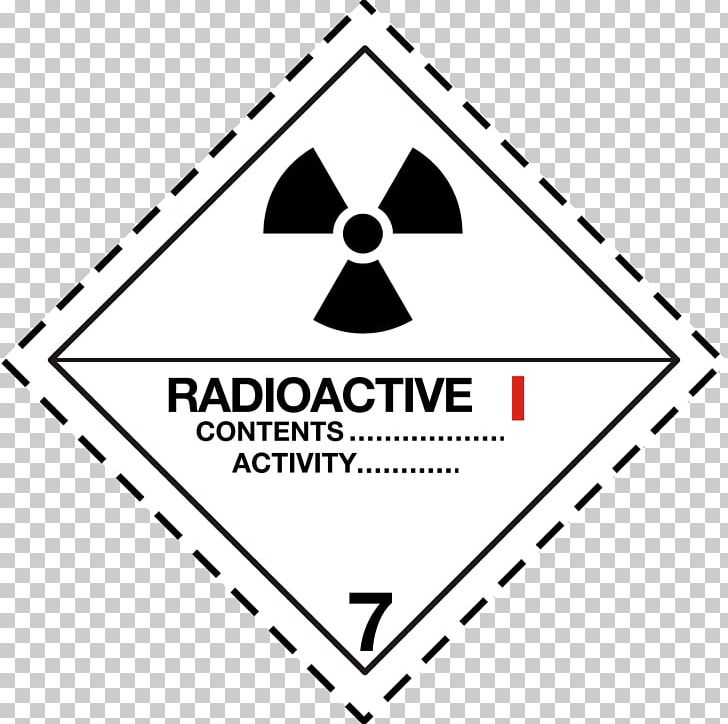 ADR Dangerous Goods Transport HAZMAT Class 7 Radioactive Substances Placard PNG, Clipart, Angle, Area, Black, Black And White, Brand Free PNG Download