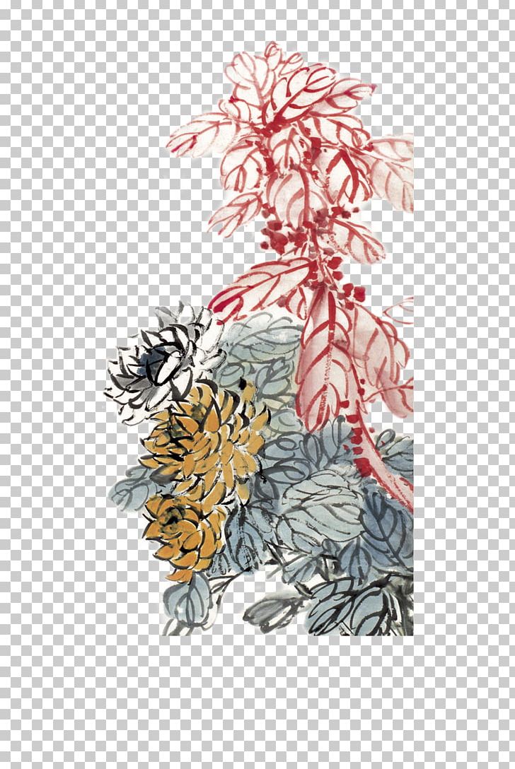 Chrysanthemum Euclidean PNG, Clipart, Art, Chinese, Chinese Painting, Chinese Style, Color Ink Free PNG Download