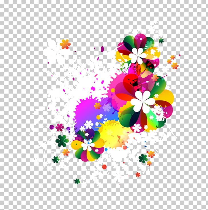 Color Flower PNG, Clipart, Computer Wallpaper, Encapsulated Postscript, Euclidean Vector, Fine, Flora Free PNG Download