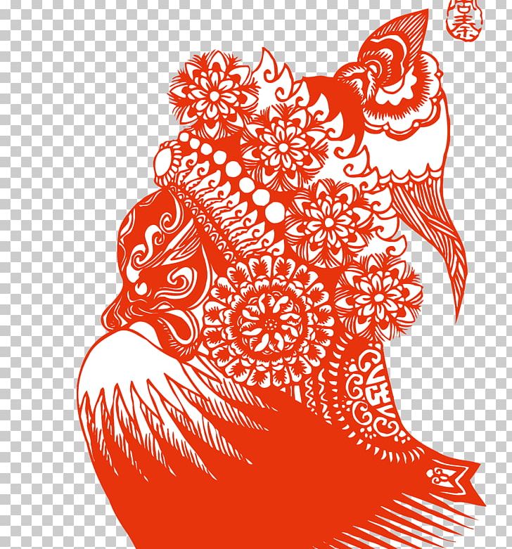 Peking Opera Chinese Paper Cutting Art PNG, Clipart, Area, Art, Black And White, Chinese Opera, Chinese Paper Cutting Free PNG Download