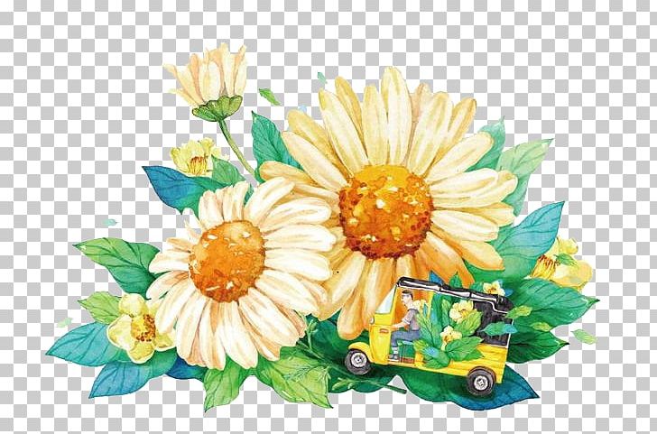 Chrysanthemum Watercolor Painting Cartoon Illustration PNG, Clipart, Daisy Family, Flower, Flower Arranging, Flowers, Hand Free PNG Download