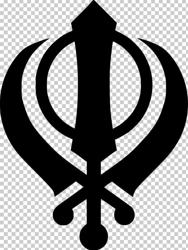 Khanda Sikhism Ik Onkar Religious Symbol PNG, Clipart, Black And White, Five Ks, Hinduism, Ik Onkar, Kacchera Free PNG Download