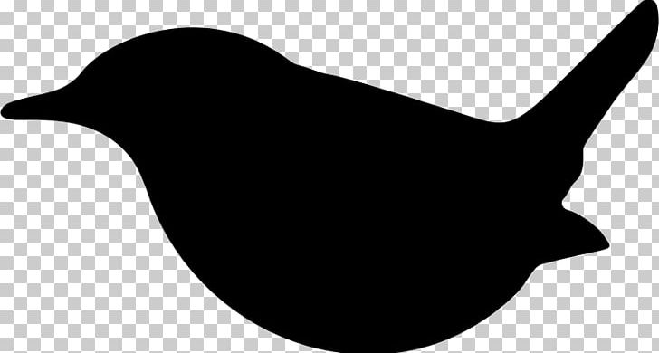 Bird Silhouette Beak Wren PNG, Clipart, Animal, Beak, Bird, Black And White, Cat Free PNG Download