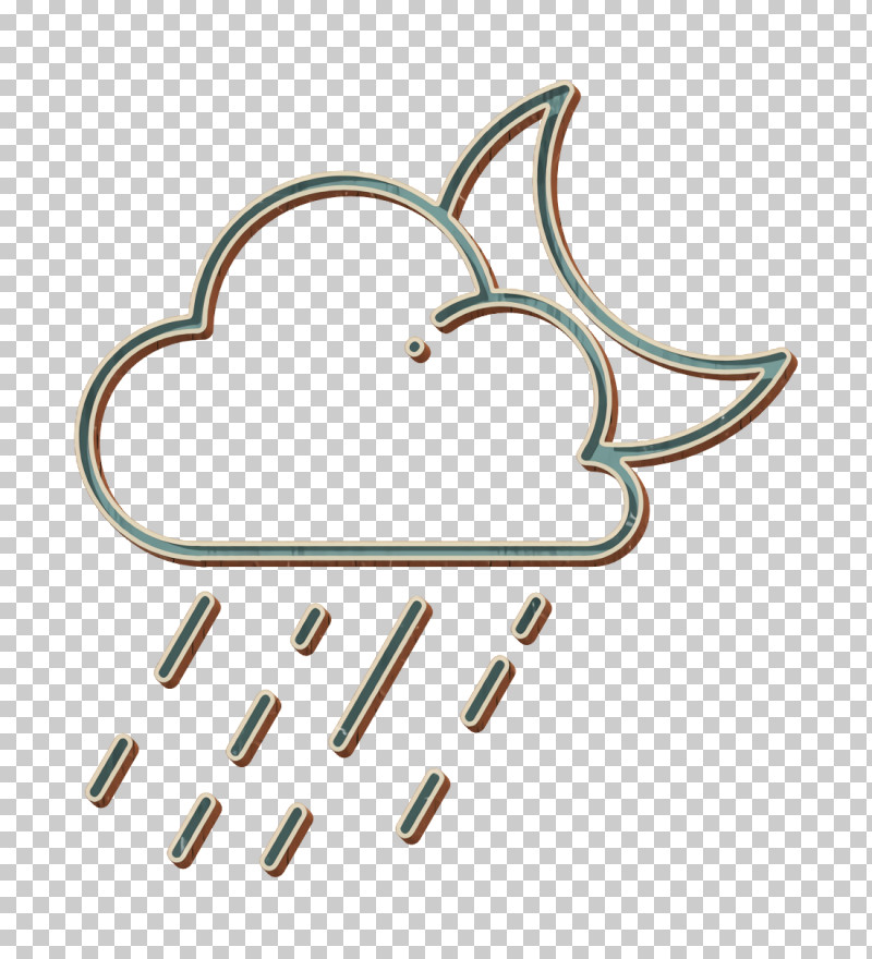 Moon Icon Night Icon Rain Icon PNG, Clipart, Cloud, Lightning, Meteorological Phenomenon, Meteorology, Moon Icon Free PNG Download