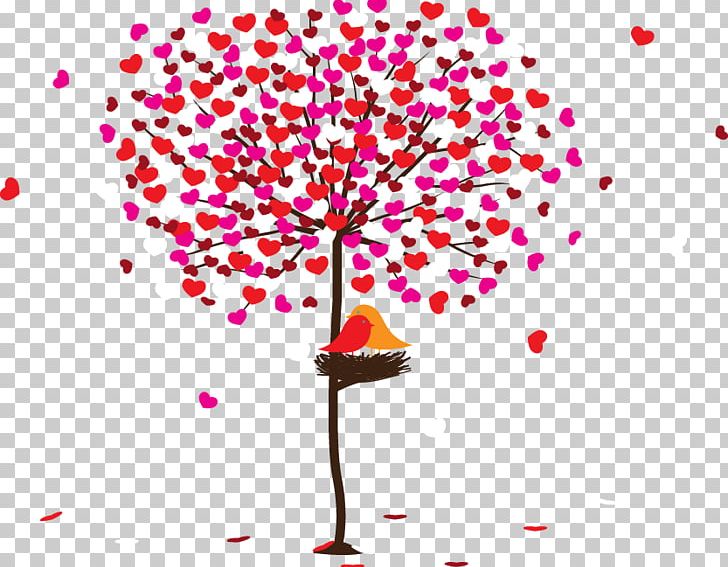 Tree Love PNG, Clipart, Animals, Birds Nest, Christmas Tree, Graphic Arts, Hand Painted Free PNG Download