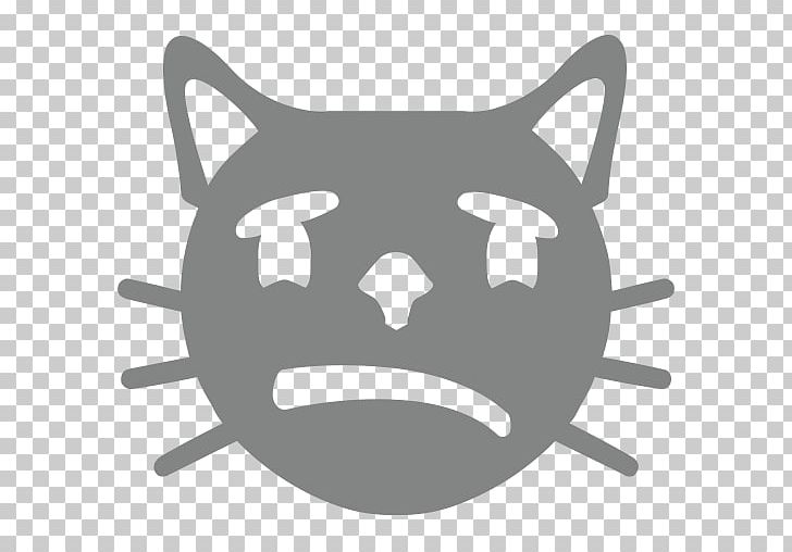 Whiskers Cat Emoji Smiley PNG, Clipart, Animals, Black, Black And White, Carnivoran, Cat Free PNG Download