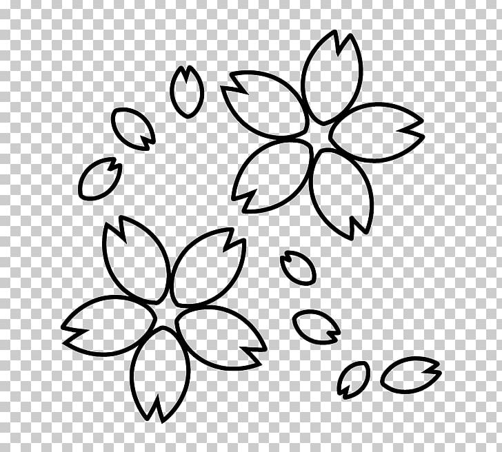 Black And White Cherry Blossom Monochrome Painting PNG, Clipart, Black And White, Branch, Cherry Blossom, Circle, Coloring Book Free PNG Download