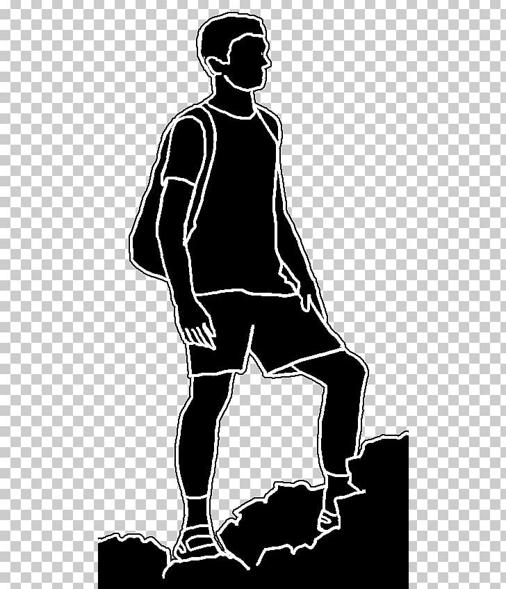 Silhouette Homo Sapiens Drawing Hand Climbing PNG, Clipart, Angle, Arm, Black, Black And White, Boy Free PNG Download