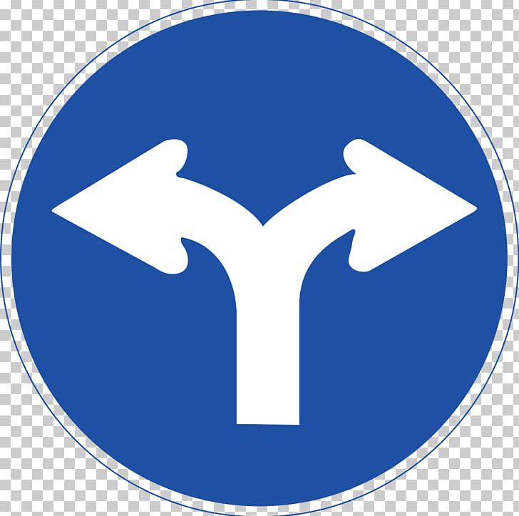 Traffic Sign Mandatory Sign Road South Korea PNG, Clipart, Area, Blue, Brand, Circle, Line Free PNG Download
