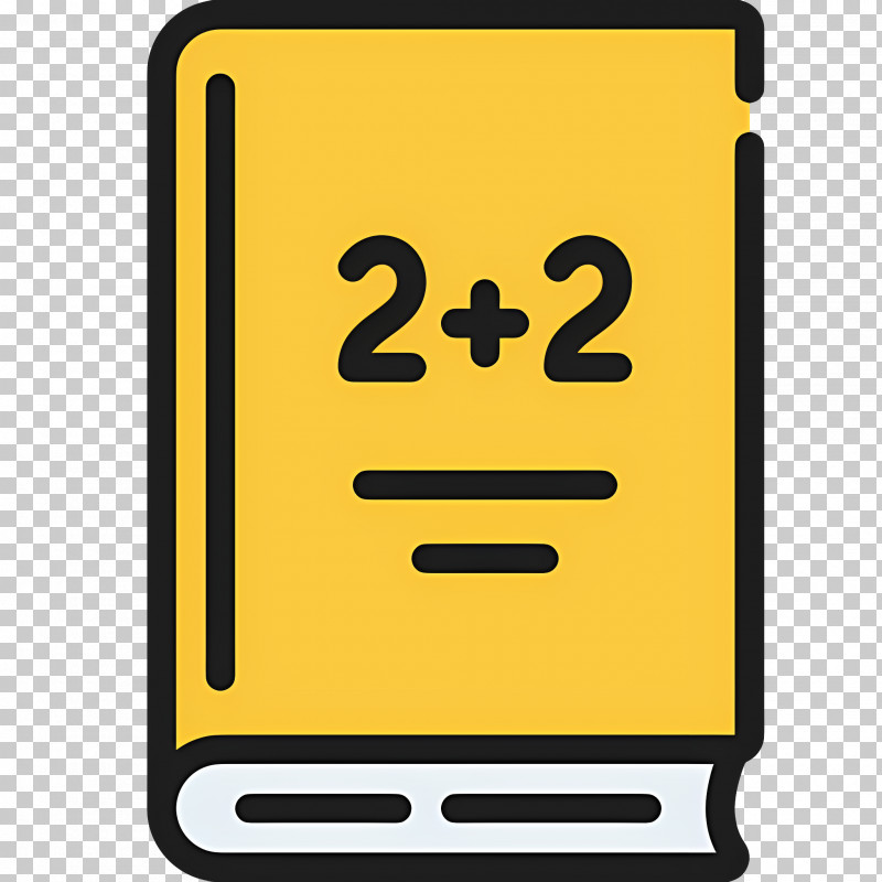 Math Book - Yellow Math Book Illustration PNG