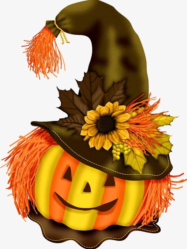 Pumpkin Sorcerer PNG, Clipart, Creative, Creative Halloween, Flowers, Halloween, Hat Free PNG Download