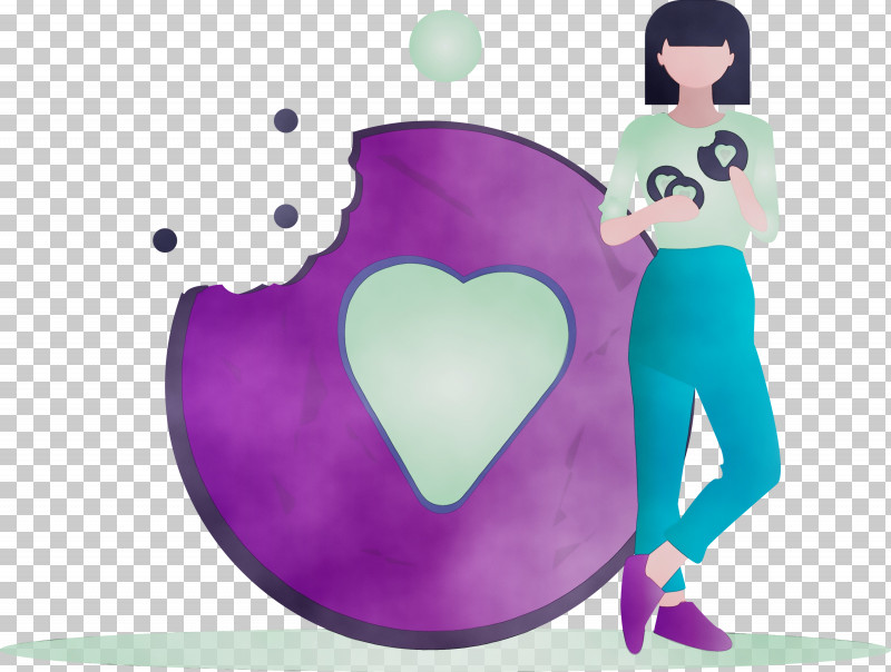 Purple Violet Heart Love Animation PNG, Clipart, Animation, Cookie, Girl, Heart, Love Free PNG Download