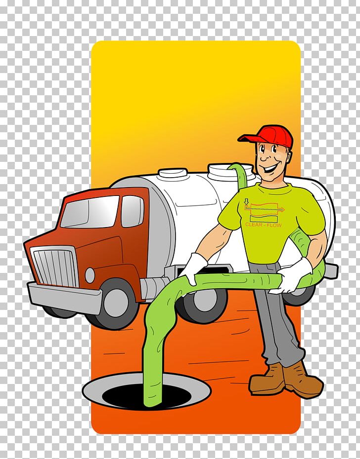 Cartoon septic tank repair-naked photo