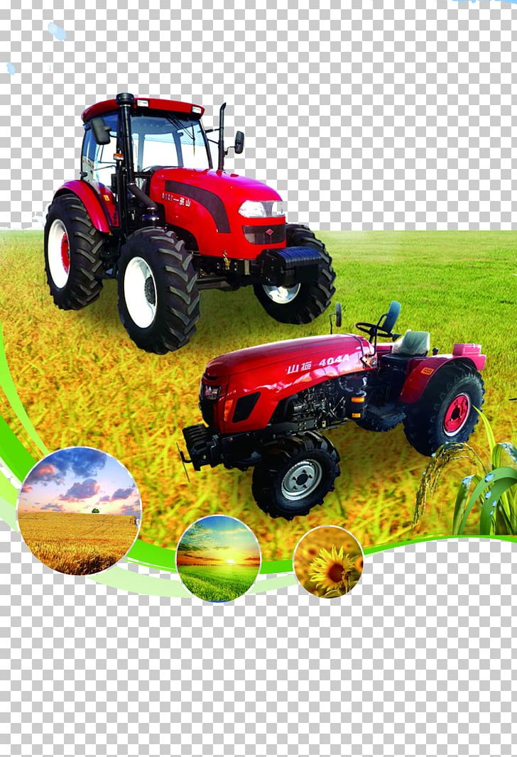 Tractor Poster PNG, Clipart, Advertisement Poster, Agricultural Machinery, Banner, Car, Continuous Track Free PNG Download