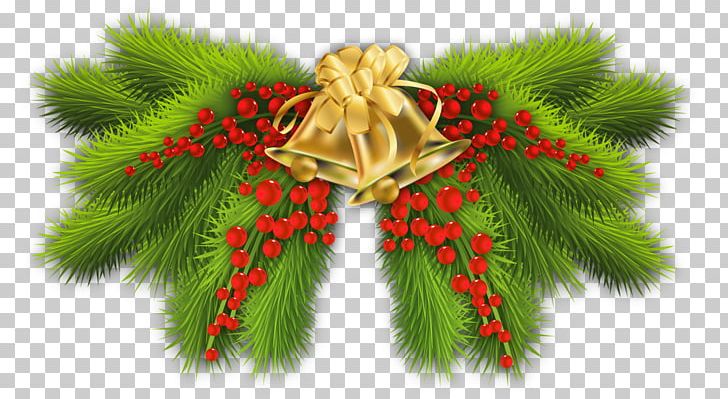 Pine Branch Christmas Tree Christmas Decoration PNG, Clipart, Branch, Christmas, Christmas And Holiday Season, Christmas Bells, Christmas Card Free PNG Download
