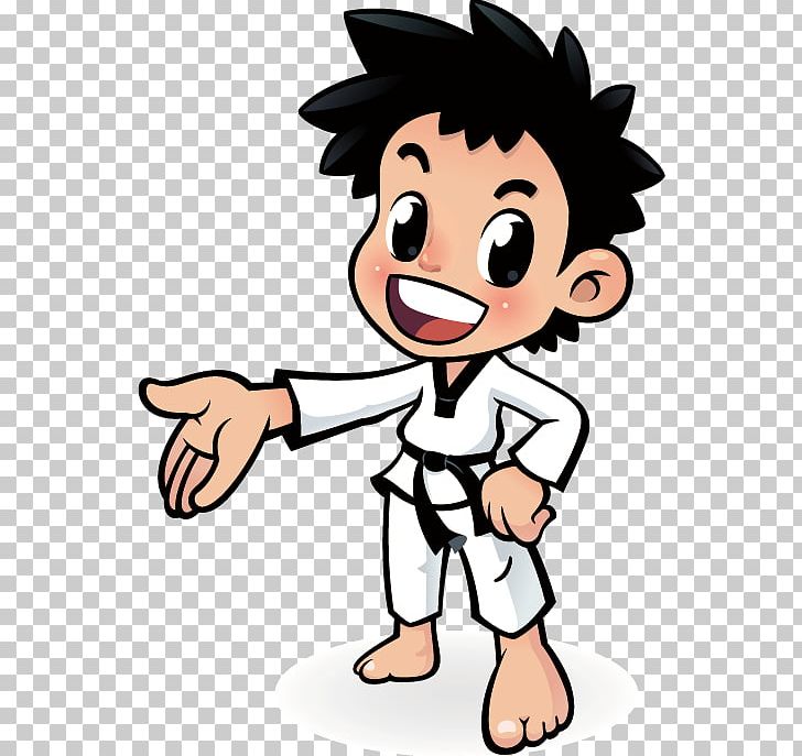 Cartoon Taekwondo Poster PNG, Clipart, Arm, Art, Boy, Child, Facial Expression Free PNG Download
